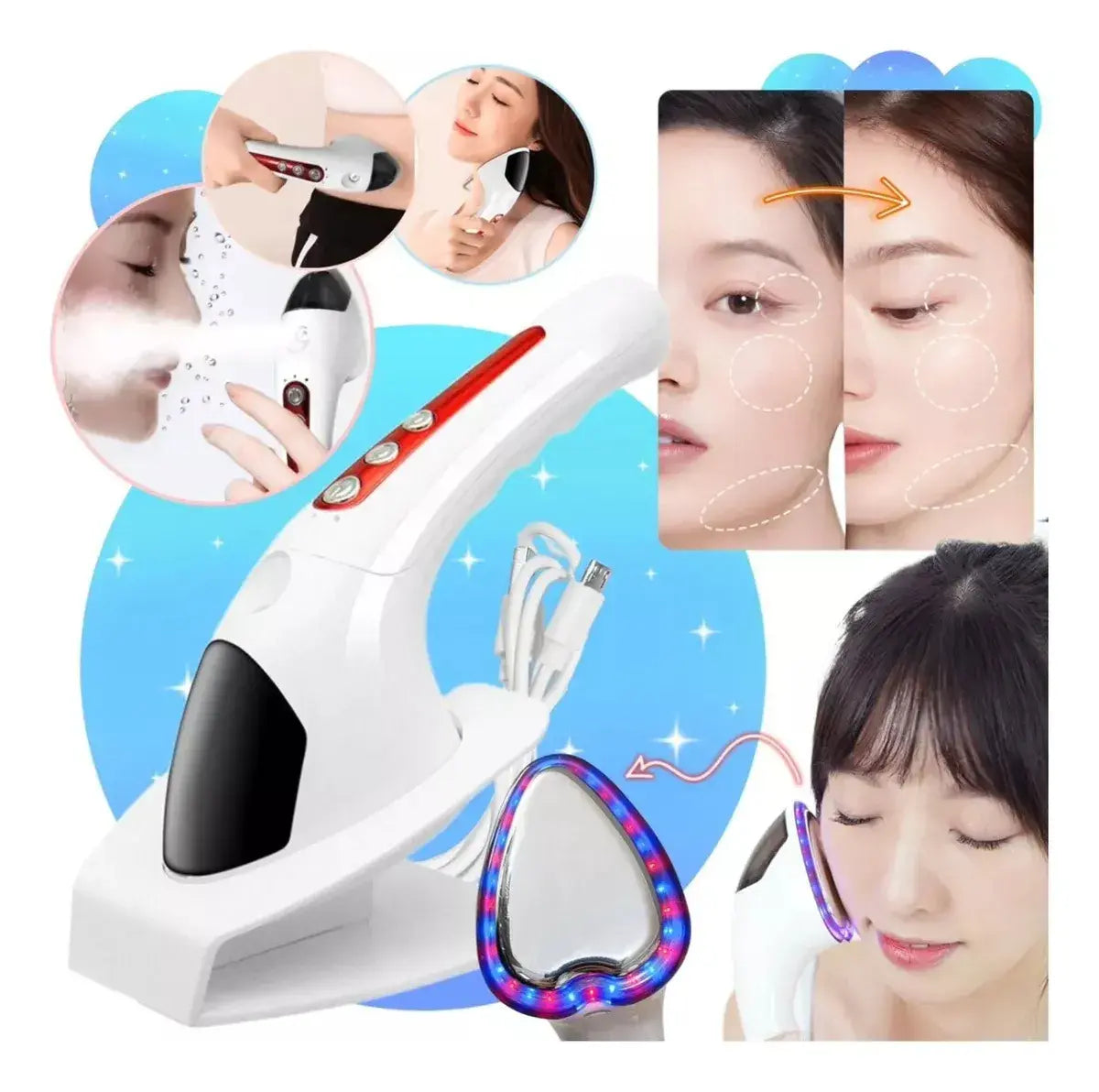 Masajeador · Humidificador · Lifting Skincare