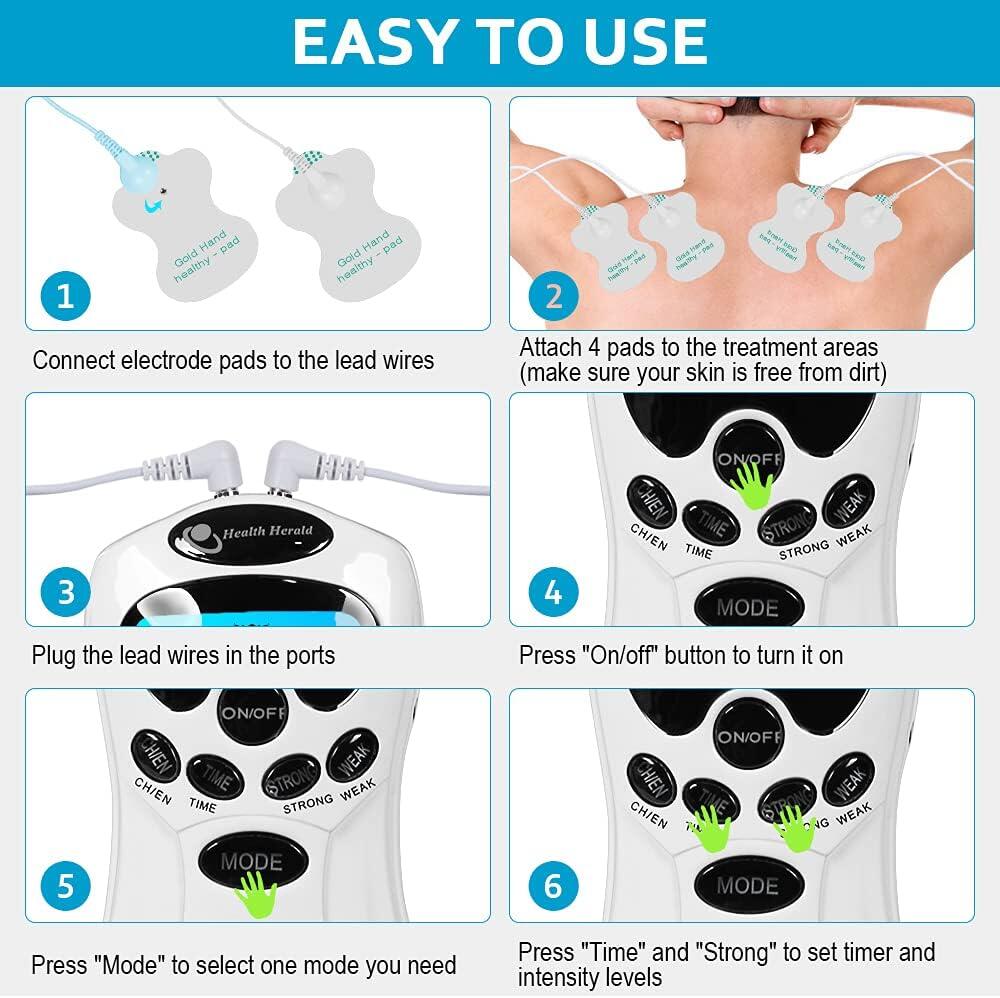 Electroestimulador Digital Portátil EMS