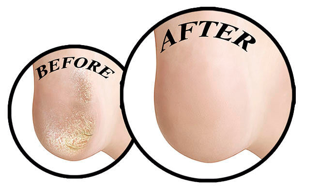 Lima profesional para pies con baño de oro de 18K