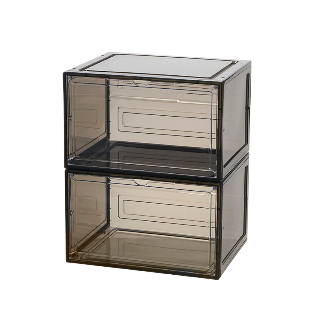 Cajas para sneakers  4 unidades, plegable, para tallas de hasta 46 MAGNÉTICO TRASLUCIDO