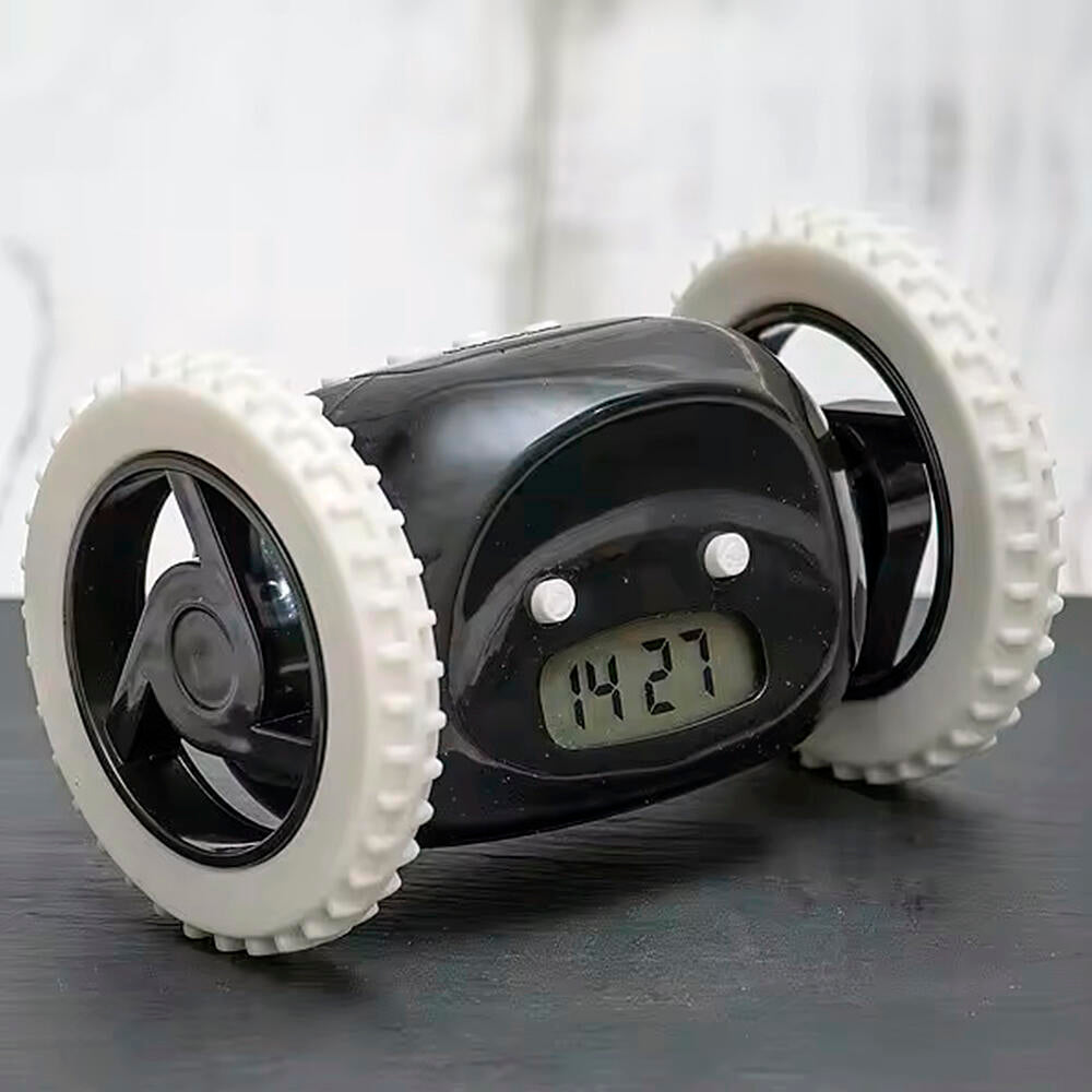 Despertador Digital Inteligente con Ruedas Que Corre Sonido Potente Ruidoso