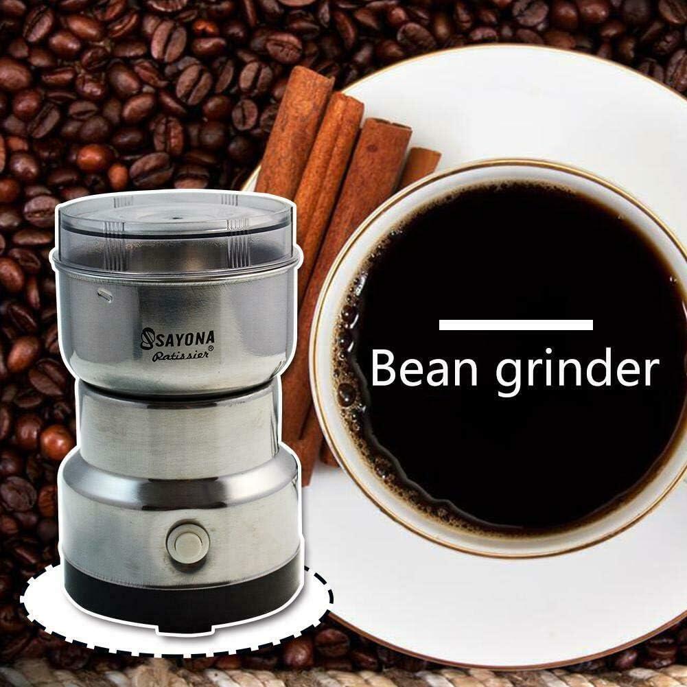 molinillo eléctrico de café/frijol de 300 W en acero inoxidable